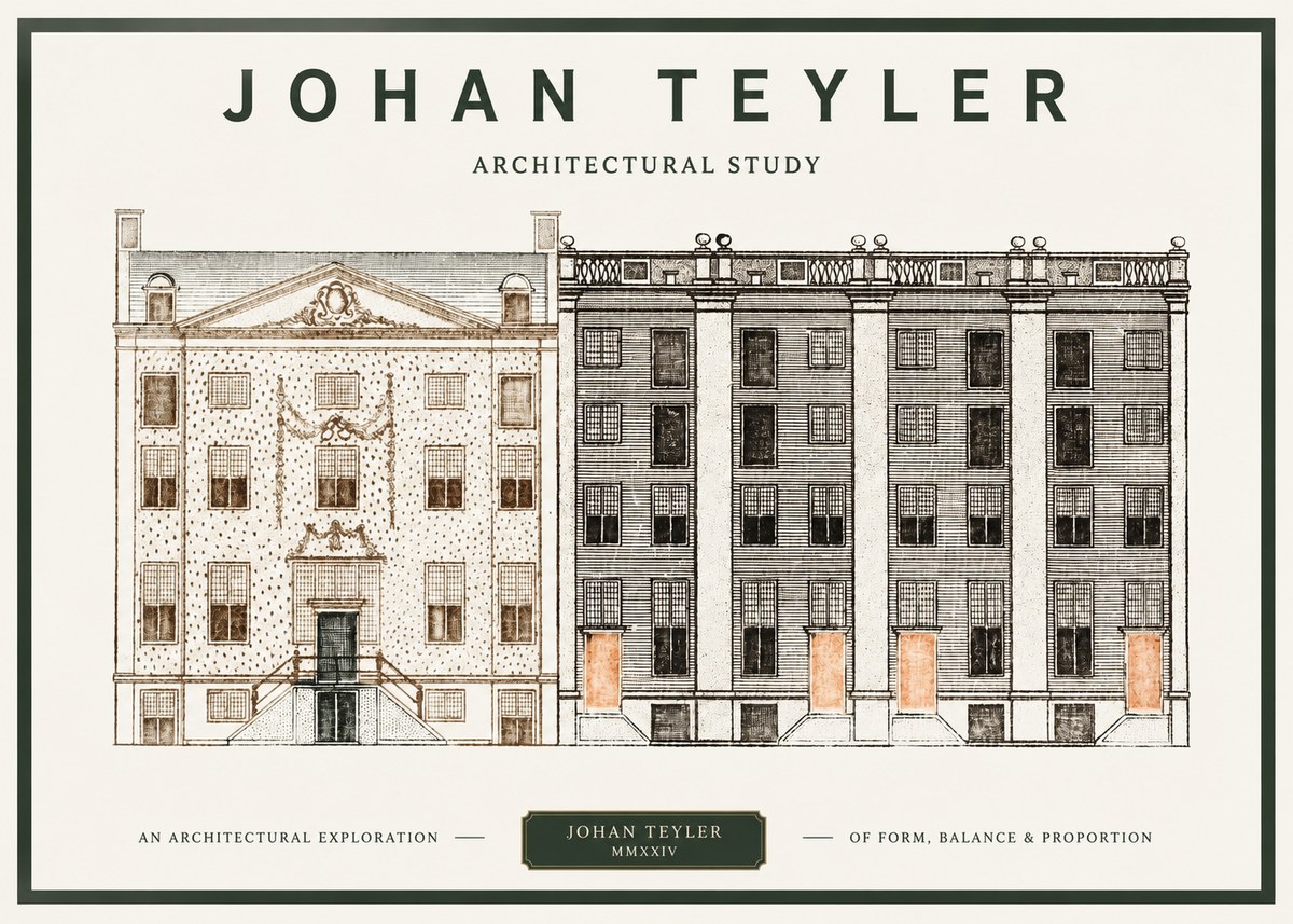 Johan Teyler Architectural Study IV No1 - Plakát