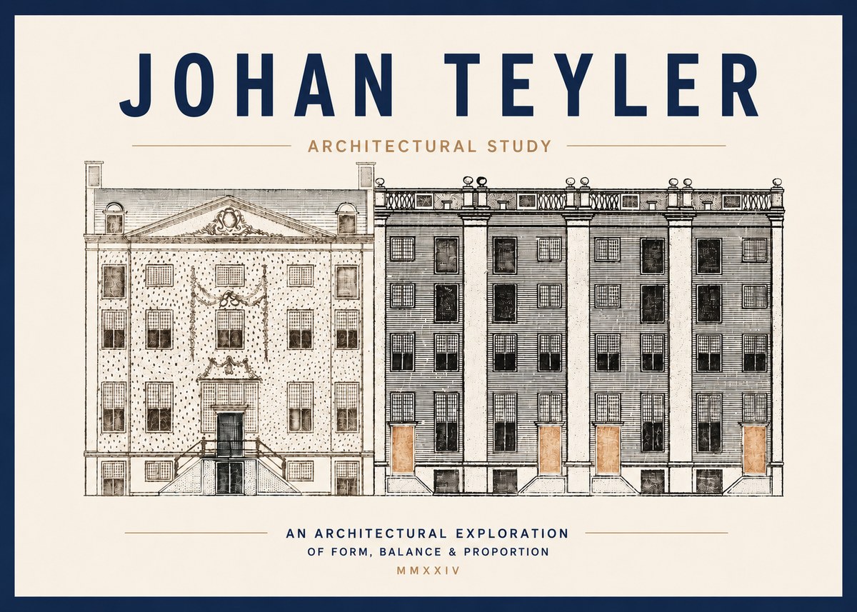 Johan Teyler Architectural Study IV No3 - Plakát