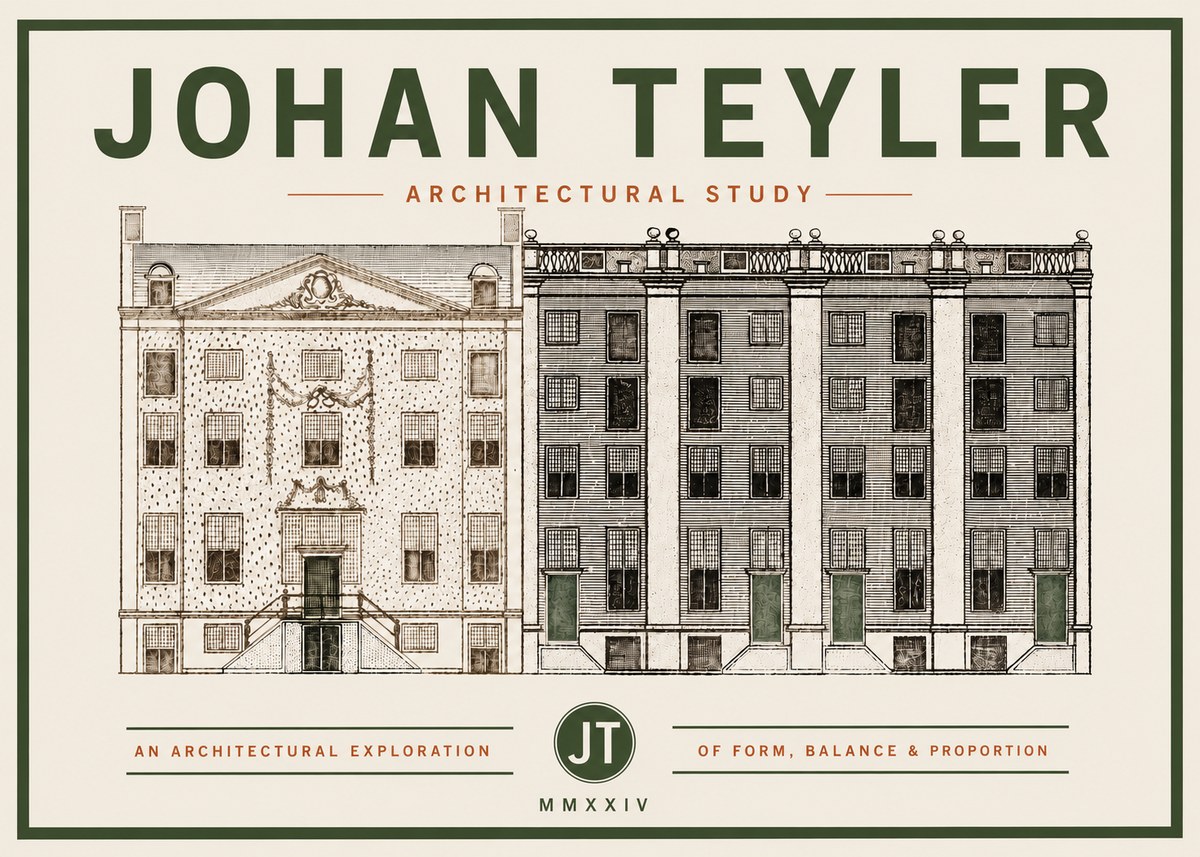 Johan Teyler Architectural Study IV No4 - Plakát