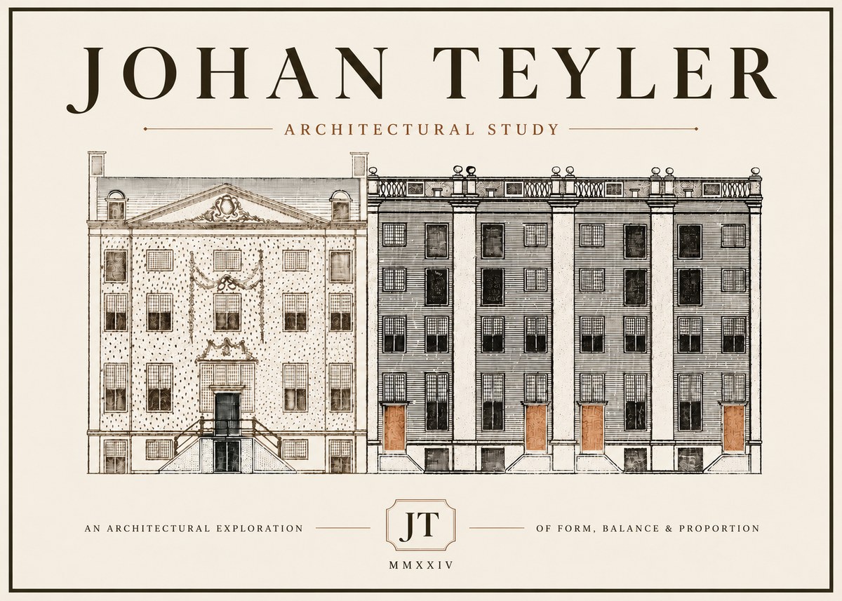 Johan Teyler Architectural Study IV No5 - Plakát