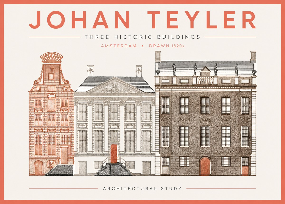 Johan Teyler Three Historic Buildings No2 - Plakát