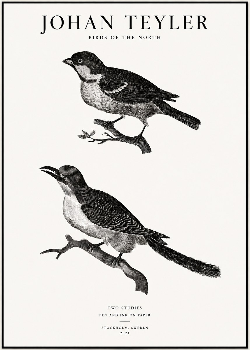 Johan Teyler Two Studies No1 - Plakát