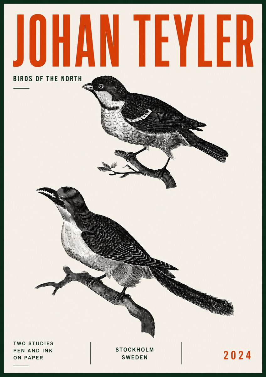 Johan Teyler Two Studies No6 - Plakát