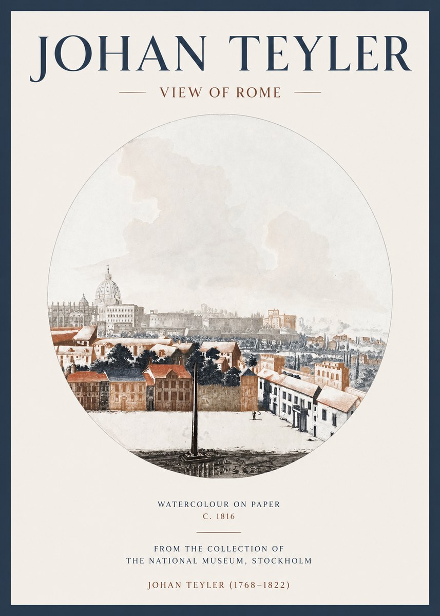 Johan Teyler View of Rome No3 - Plakát