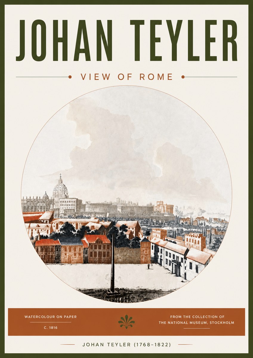 Johan Teyler View of Rome No4 - Plakát