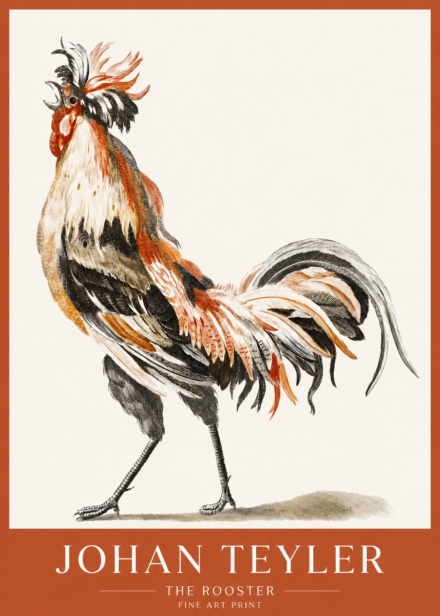 Johan Teyler The Rooster No1 - Plakát
