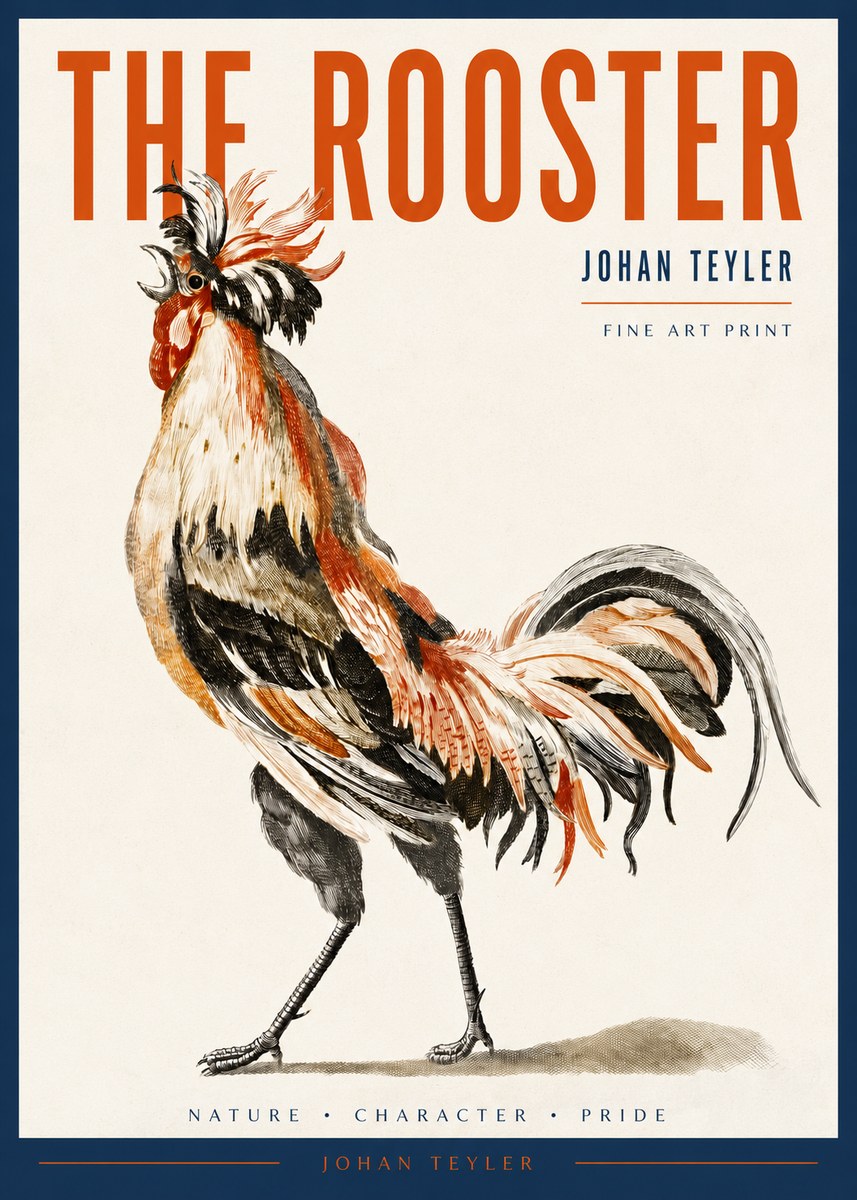 Johan Teyler The Rooster No2 - Plakát
