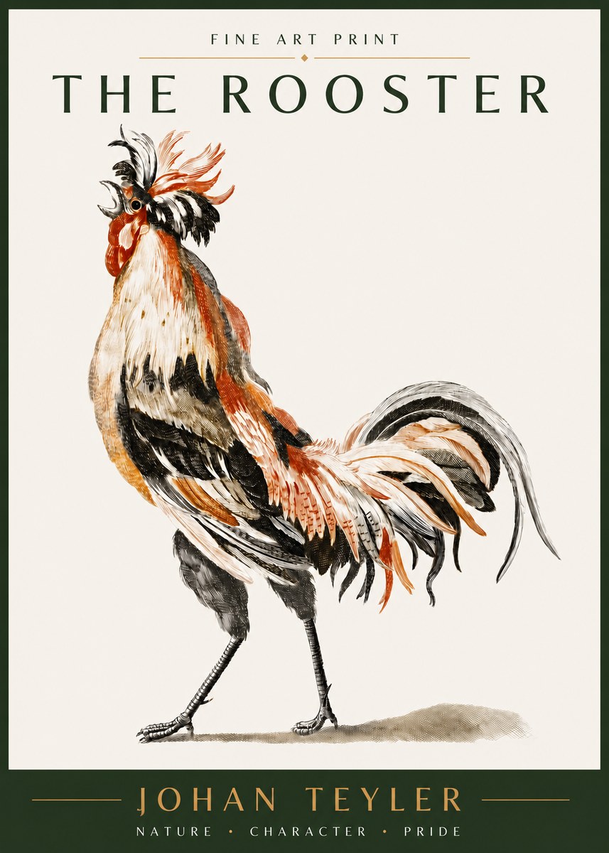Johan Teyler The Rooster No3 - Plakát