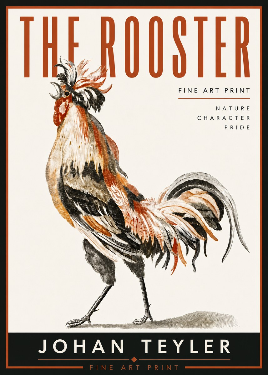 Johan Teyler The Rooster No5 - Plakát