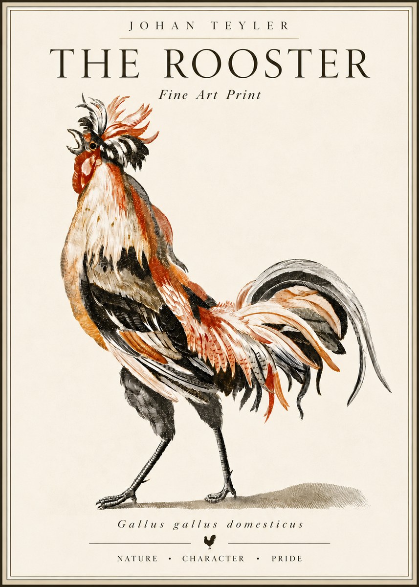 Johan Teyler The Rooster No6 - Plakát