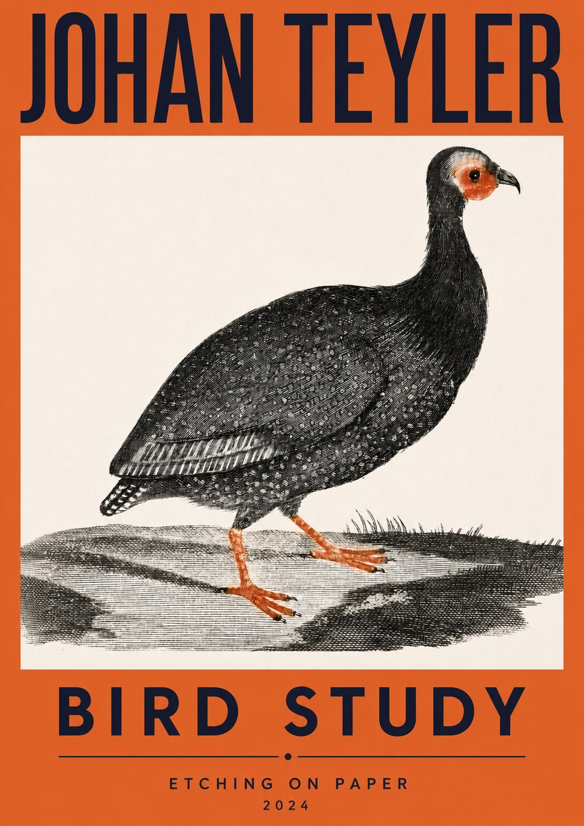 Johan Teyler Bird Study III No2 - Plakát