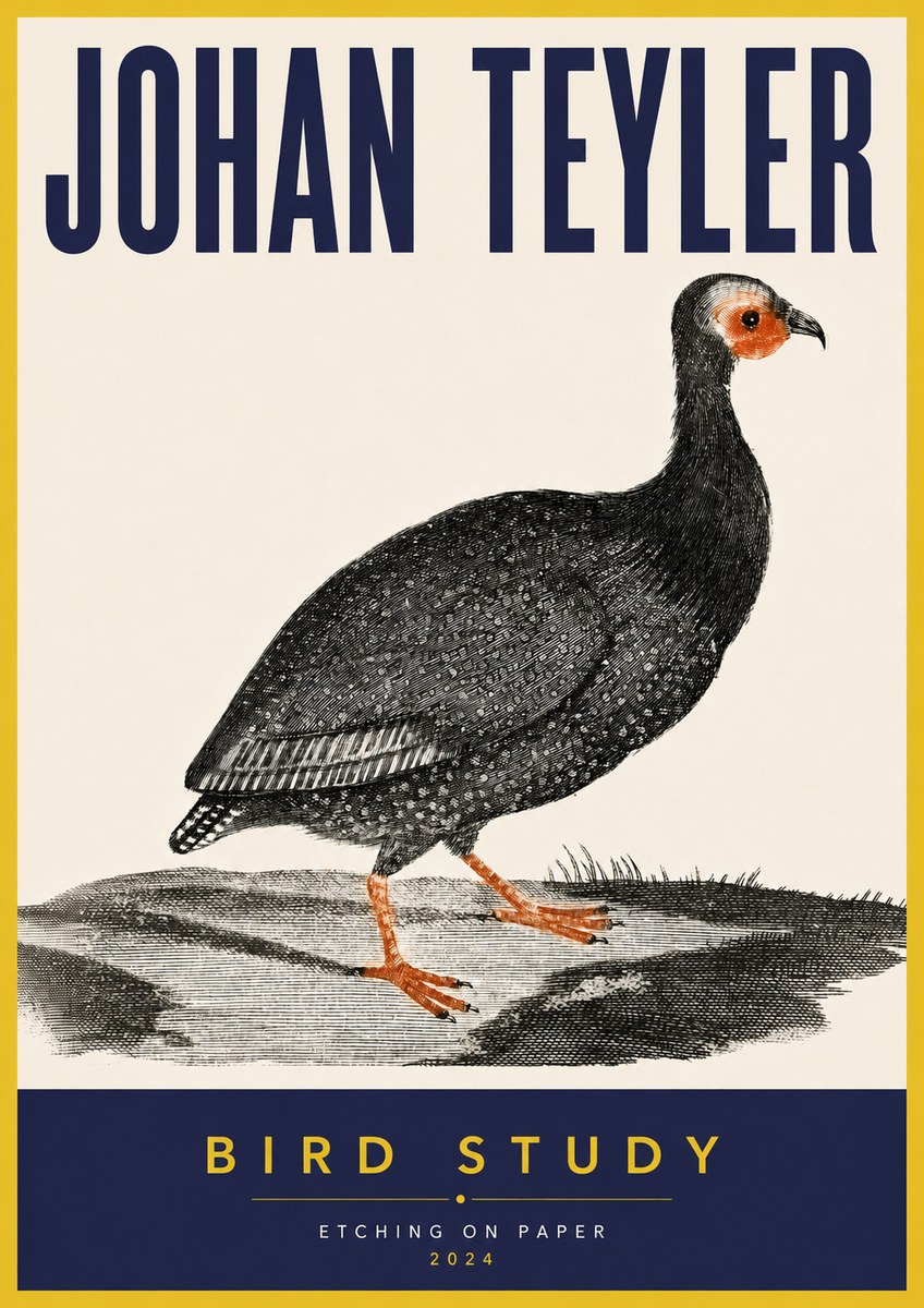 Johan Teyler Bird Study III No5 - Plakát