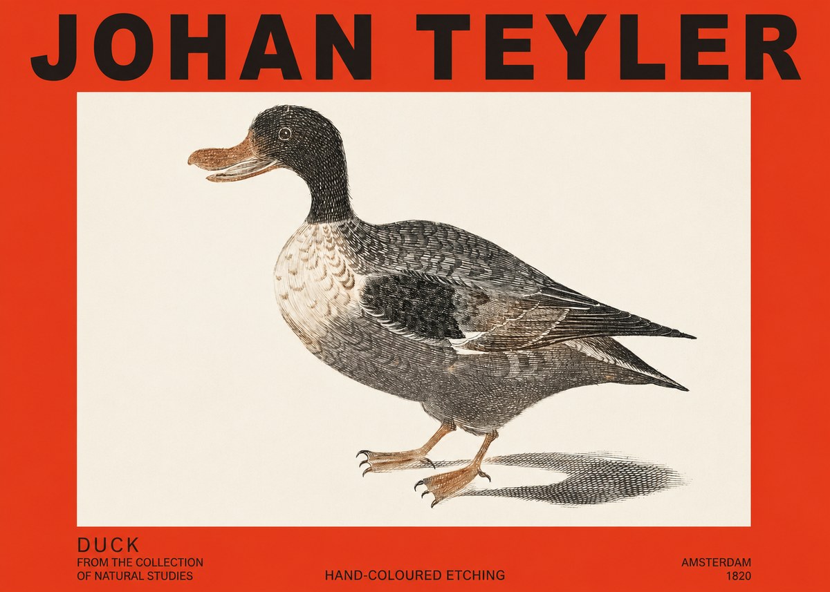 Johan Teyler Duck I No2 - Plakát