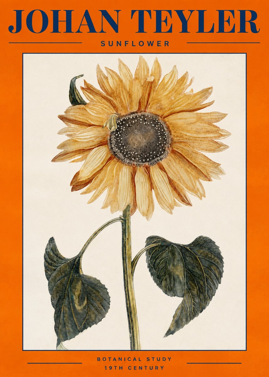 Johan Teyler Sunflower No2 - Plakát