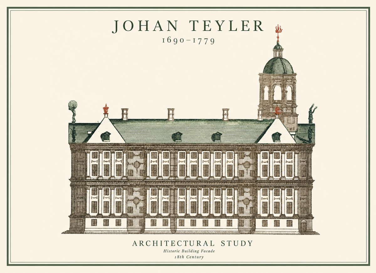 Johan Teyler Architectural Study V No1 - Plakát
