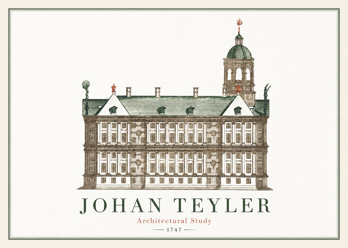 Johan Teyler Architectural Study V No2 - Plakát