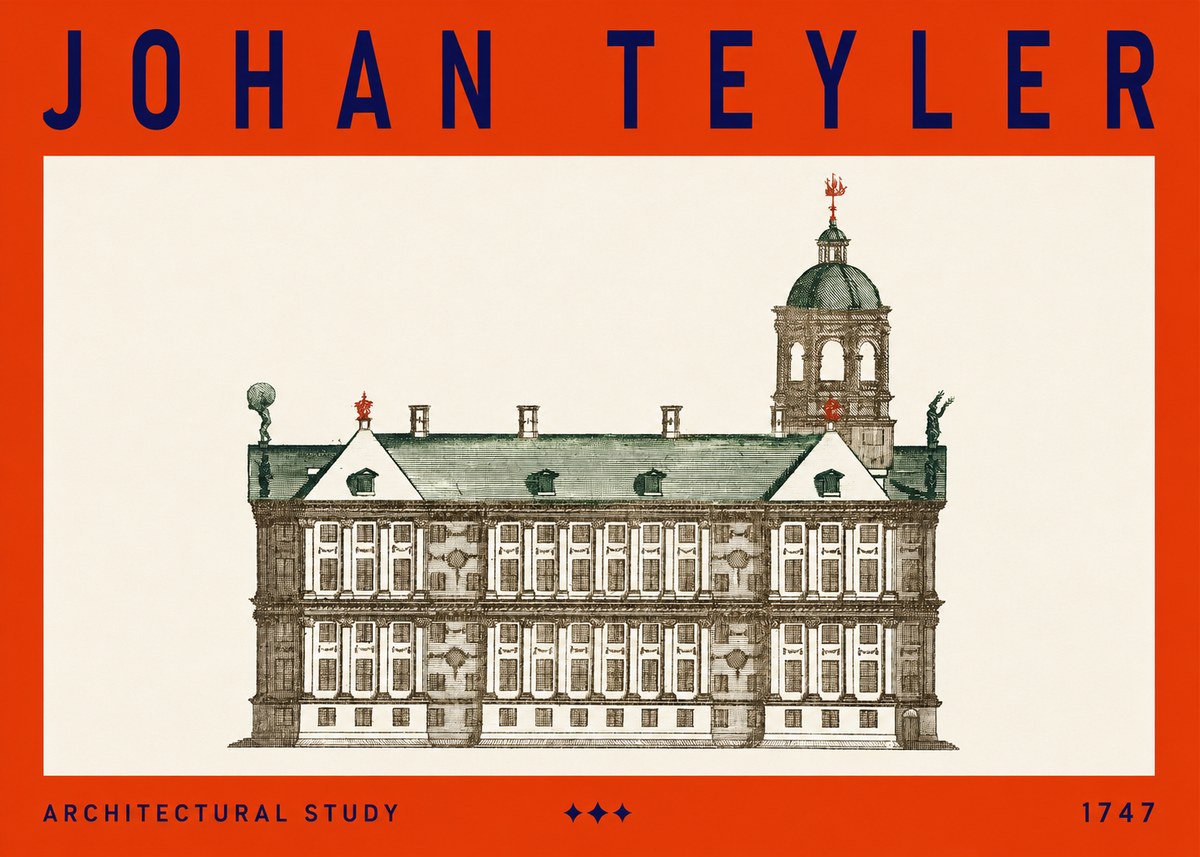 Johan Teyler Architectural Study V No3 - Plakát