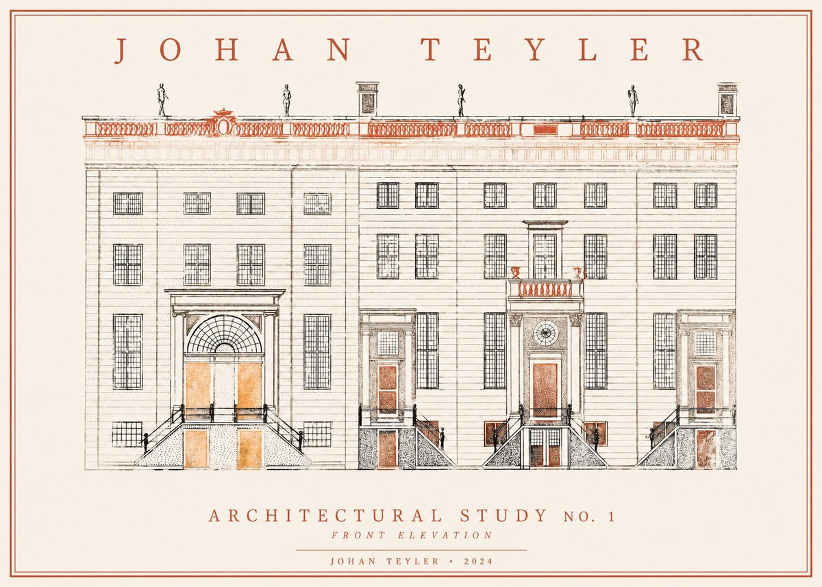 Johan Teyler Architectural Study VI No2 - Plakát