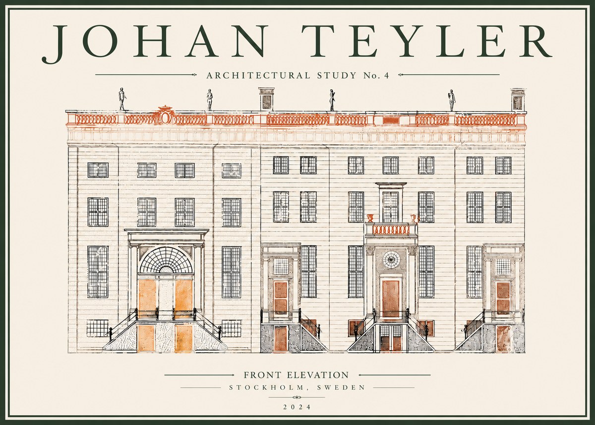 Johan Teyler Architectural Study VI No5 - Plakát
