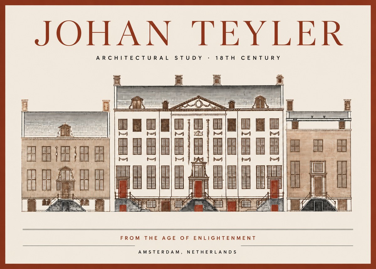 Johan Teyler Architectural Study VII No4 - Plakát