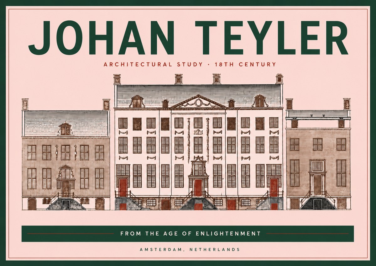 Johan Teyler Architectural Study VII No5 - Plakát