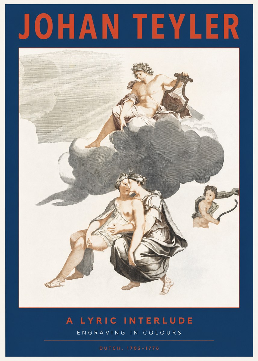 Johan Teyler Allegory of Music and Love No3 - Plakát
