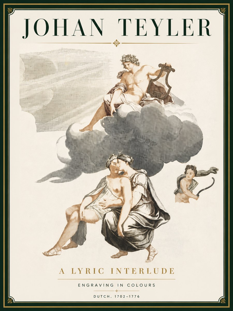 Johan Teyler Allegory of Music and Love No5 - Plakát