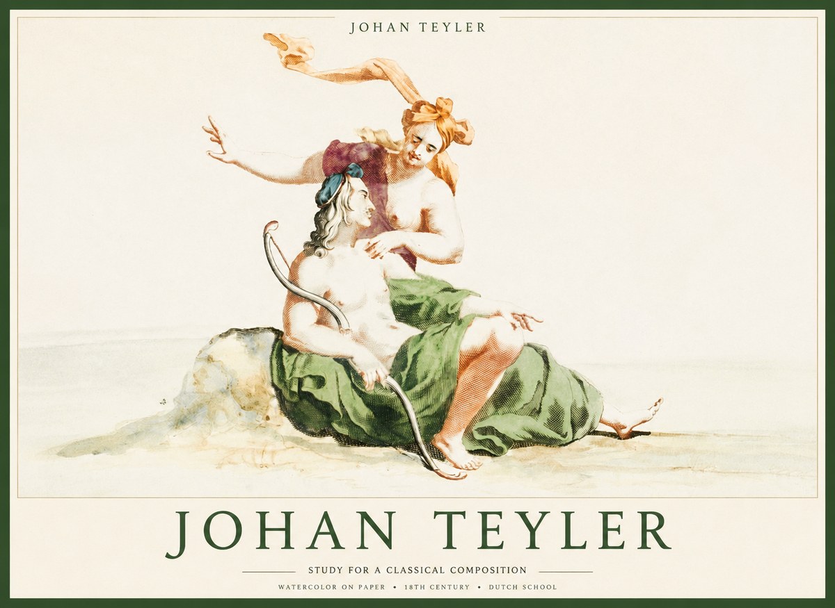 Johan Teyler Study for a Classical Composition No1 - Plakát