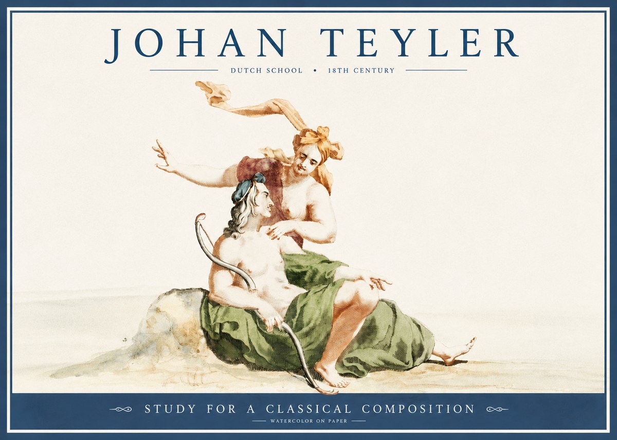 Johan Teyler Study for a Classical Composition No2 - Plakát
