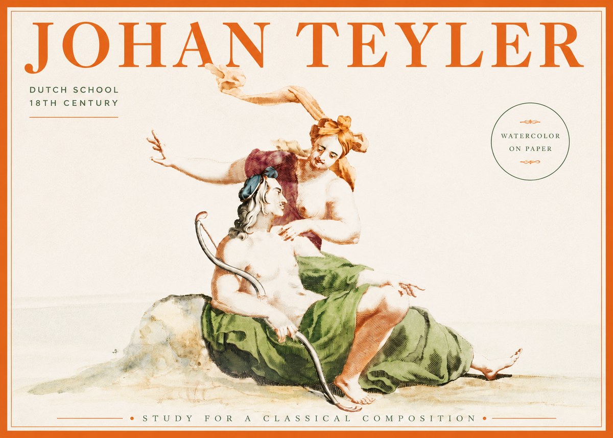 Johan Teyler Study for a Classical Composition No3 - Plakát