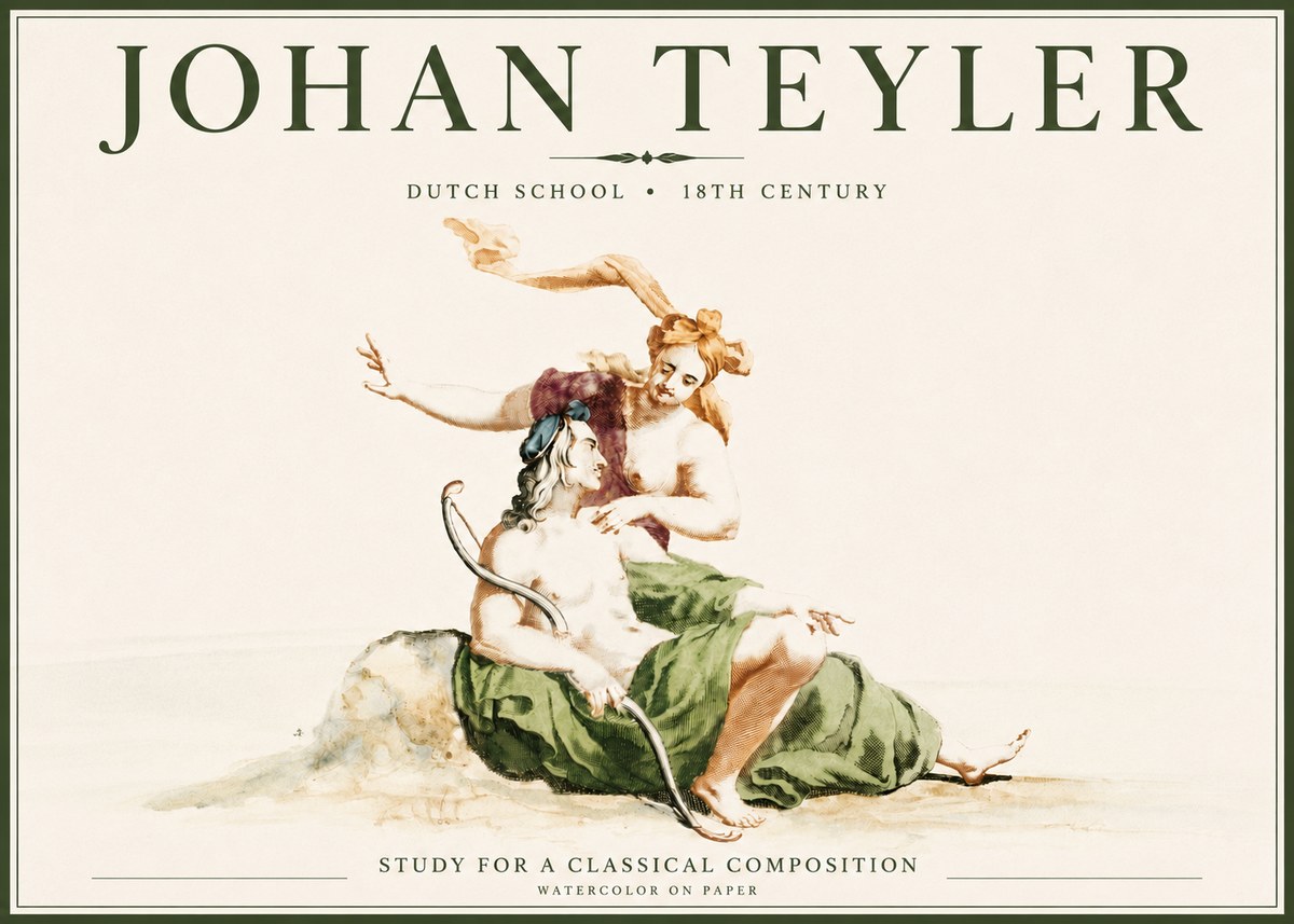 Johan Teyler Study for a Classical Composition No4 - Plakát