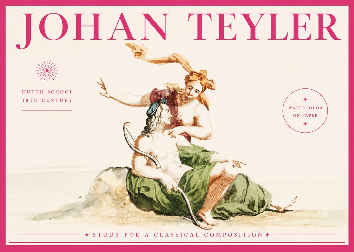 Johan Teyler Study for a Classical Composition No5 - Plakát