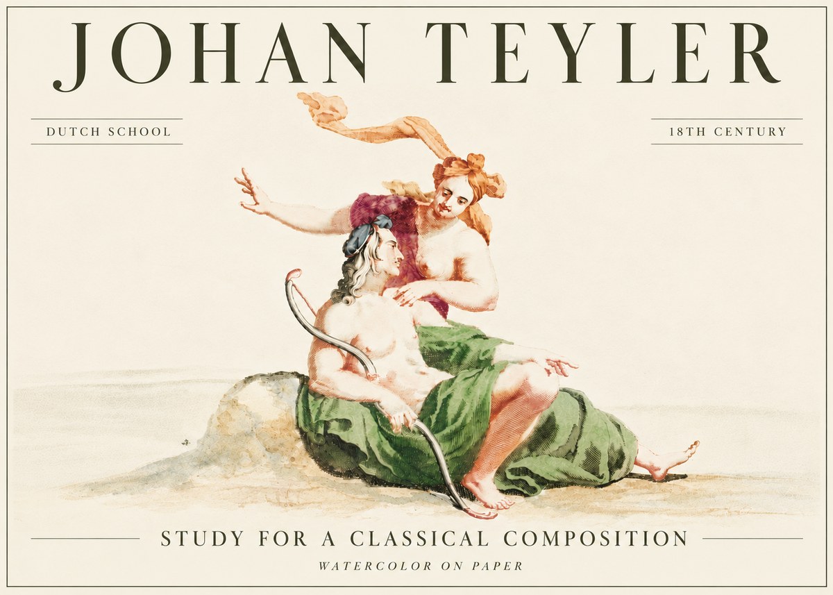 Johan Teyler Study for a Classical Composition No6 - Plakát
