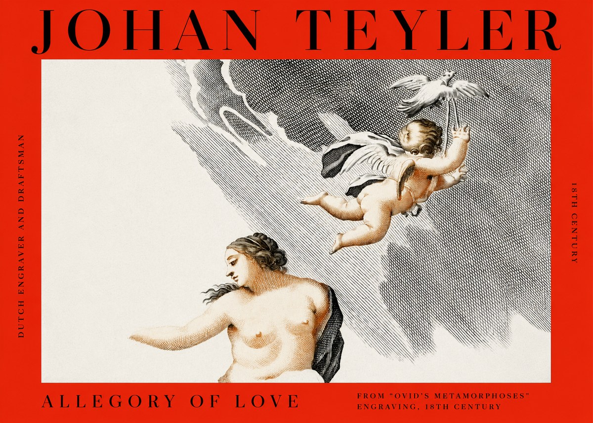 Johan Teyler Allegory of Love No2 - Plakát