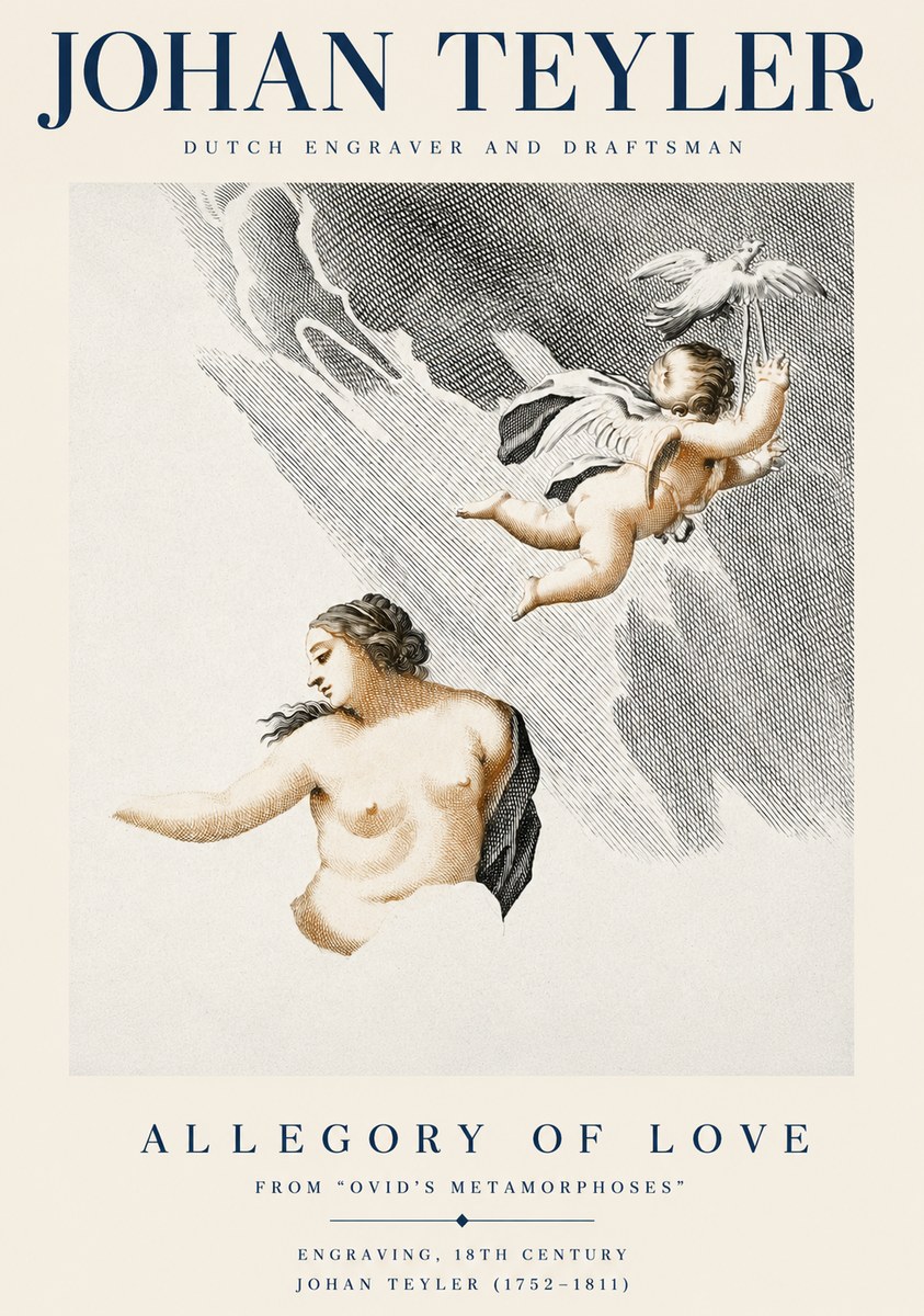 Johan Teyler Allegory of Love No3 - Plakát