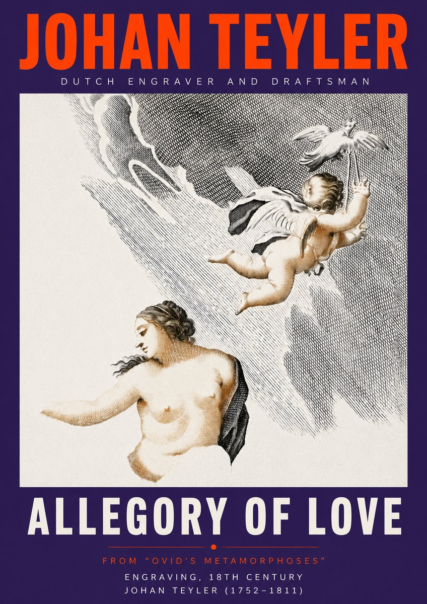 Johan Teyler Allegory of Love No5 - Plakát
