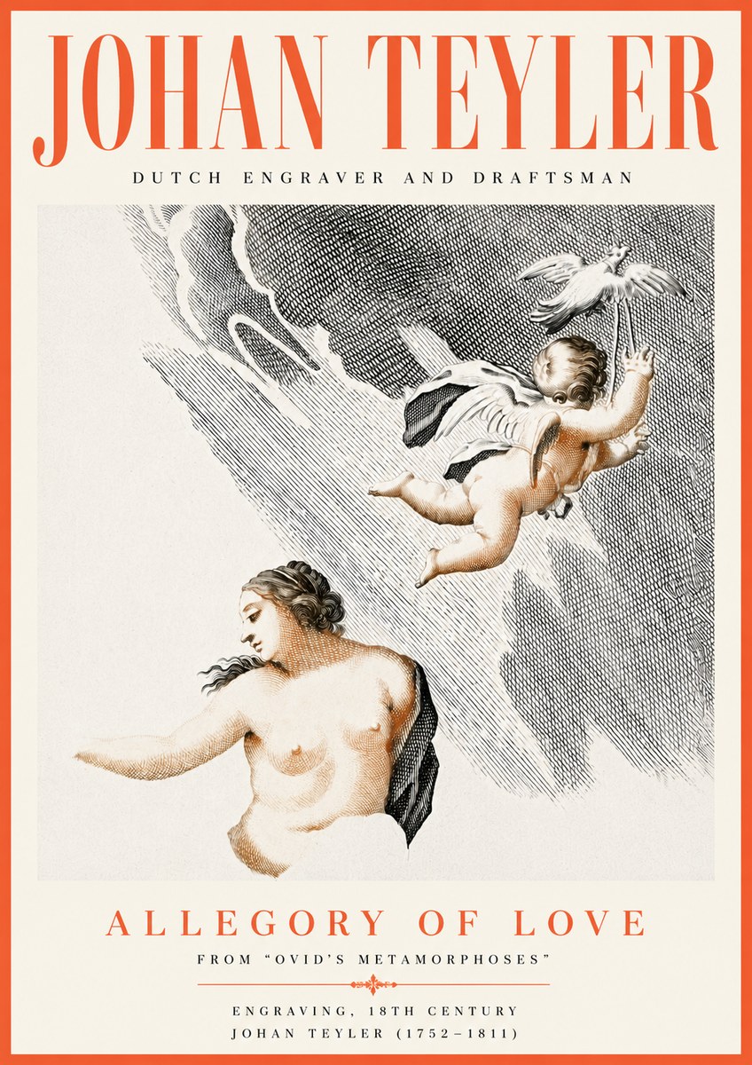 Johan Teyler Allegory of Love No6 - Plakát