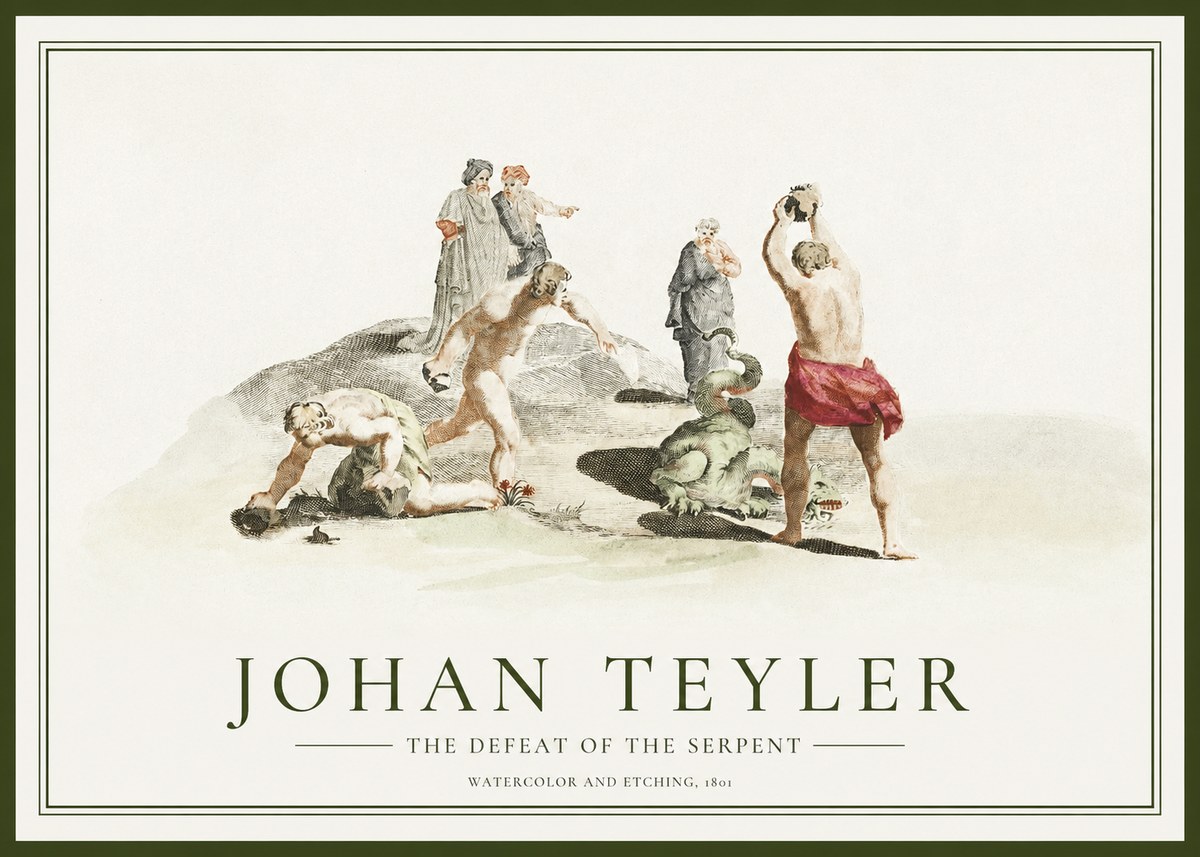 Johan Teyler Study of Ulysses and Polyphemus No2 - Plakát