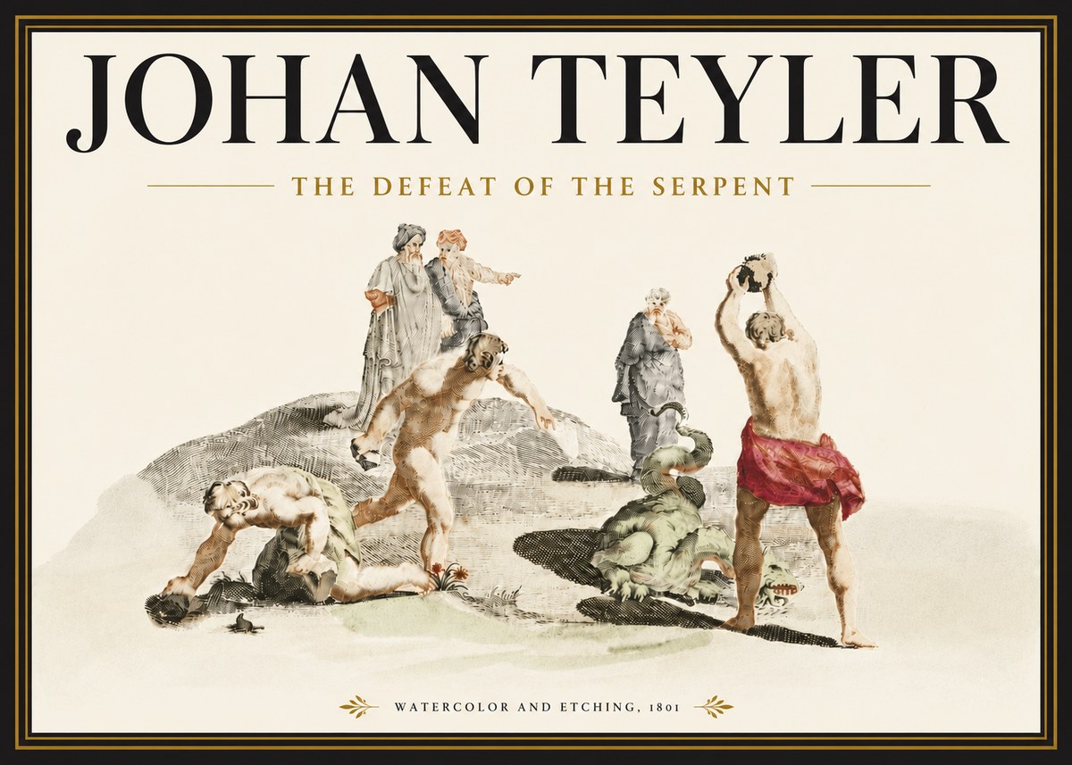Johan Teyler Study of Ulysses and Polyphemus No6 - Plakát