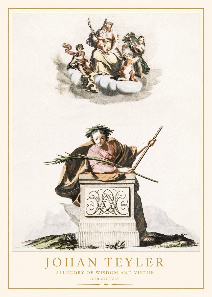 Johan Teyler Allegory of Wisdom and Virtue No1 - Plakát