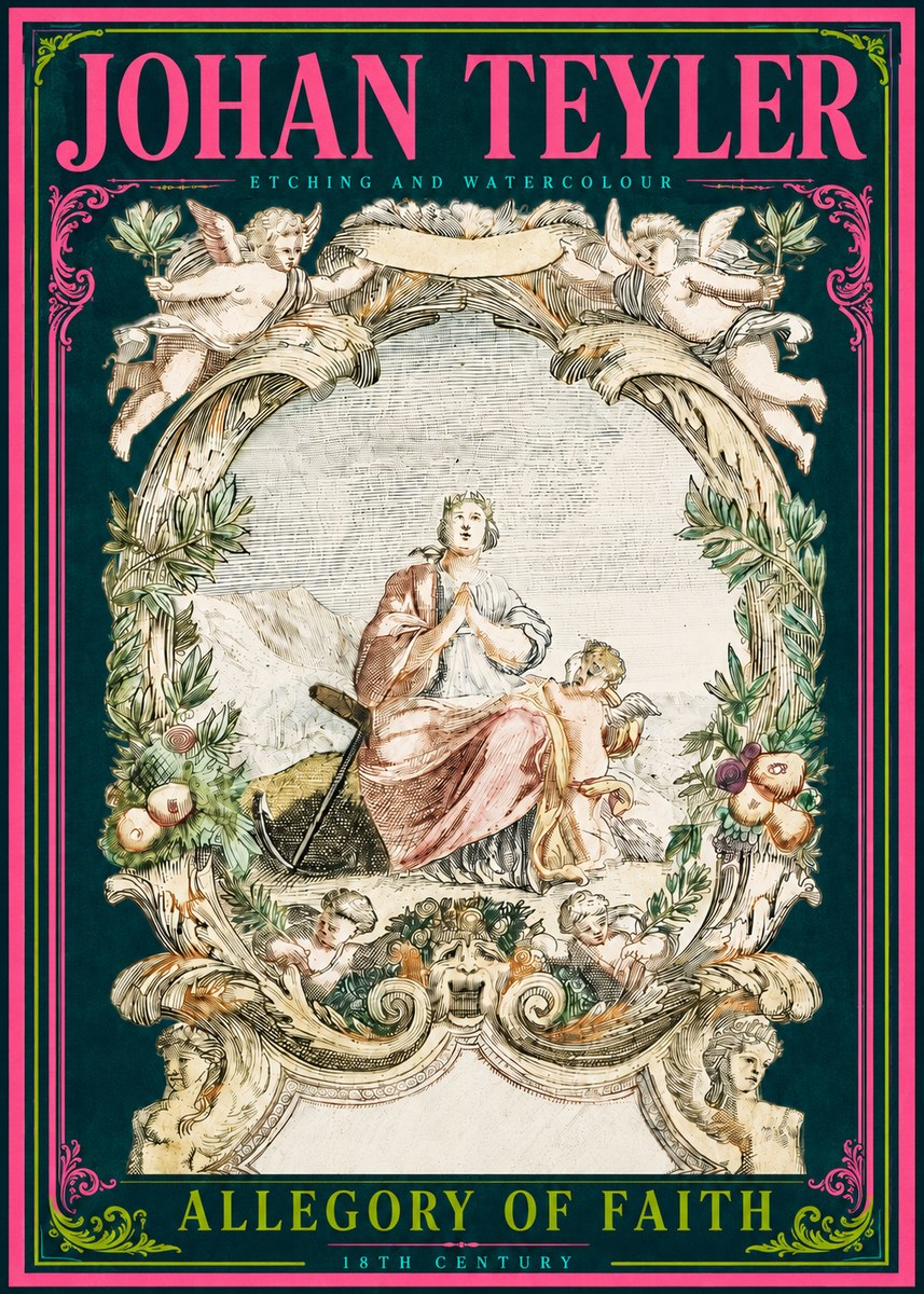 Johan Teyler Allegory of Faith No3 - Plakát