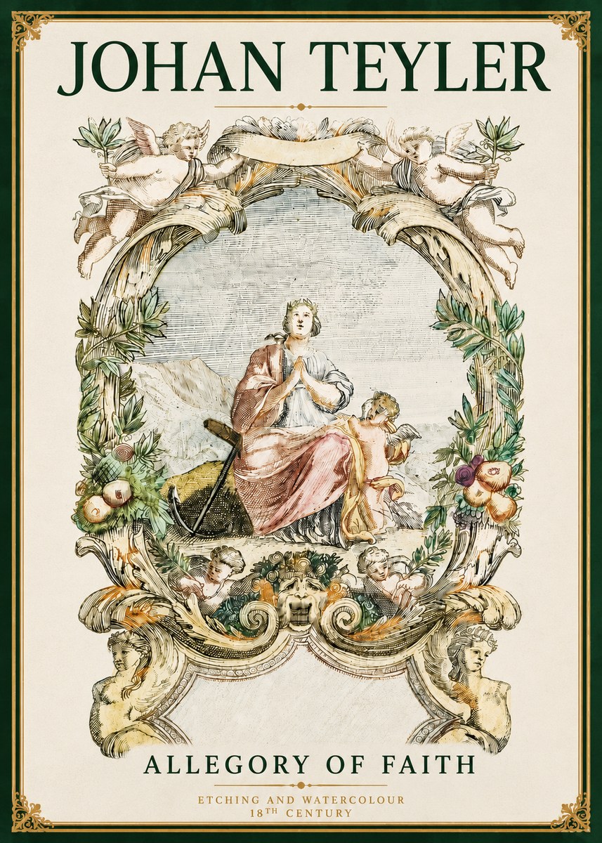 Johan Teyler Allegory of Faith No4 - Plakát