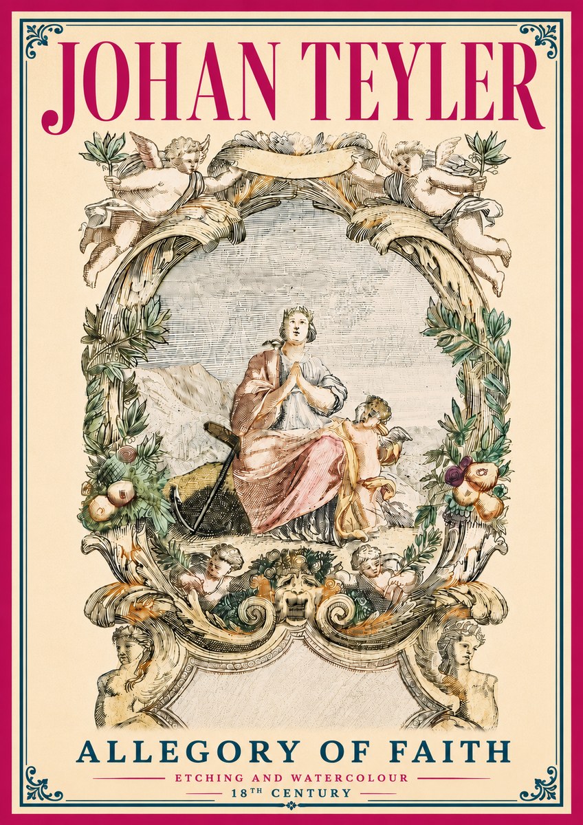 Johan Teyler Allegory of Faith No5 - Plakát