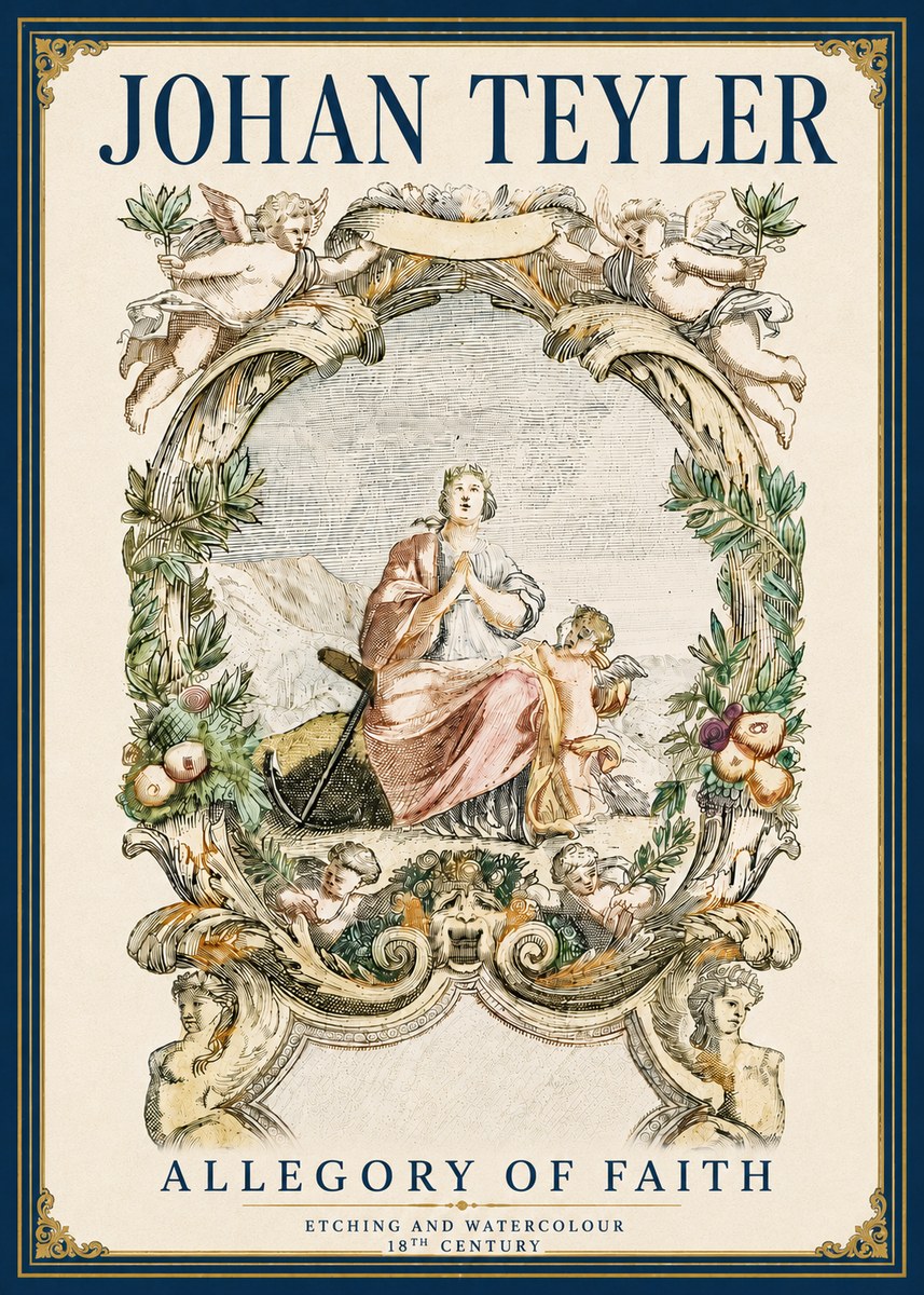 Johan Teyler Allegory of Faith No6 - Plakát