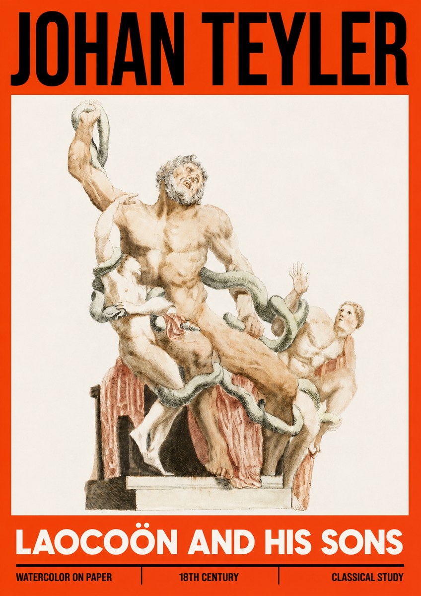 Johan Teyler The Laocoön Group No6 - Plakát