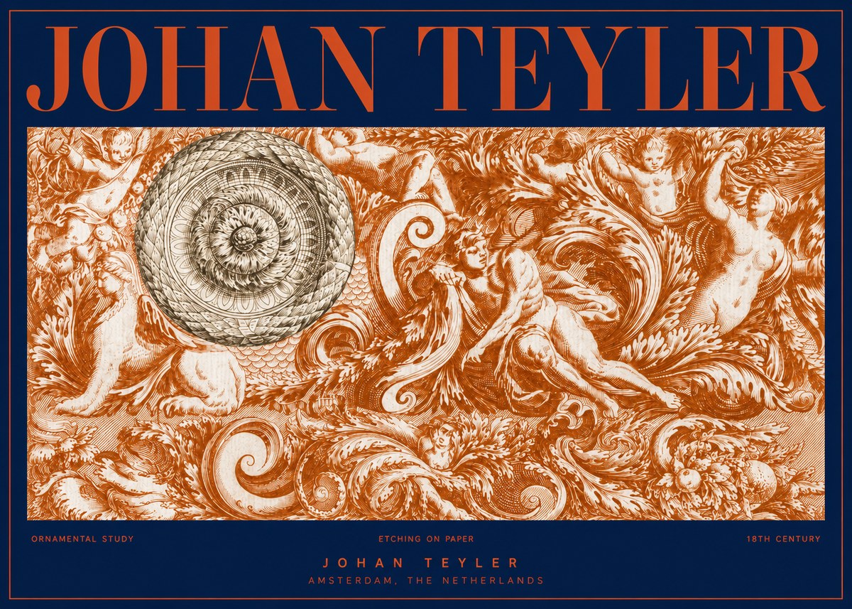 Johan Teyler Ornamental Study No2 - Plakát