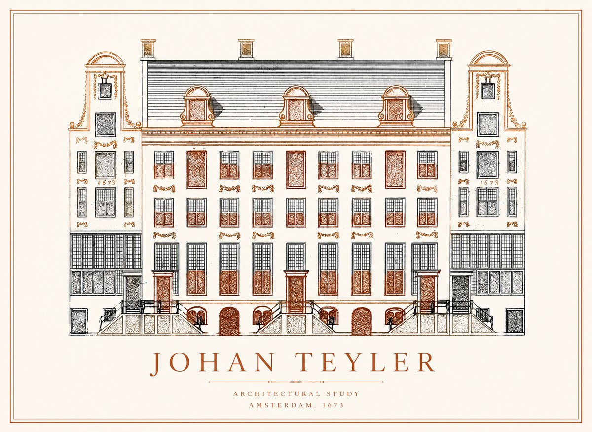 Johan Teyler Architectural Study VIII No1 - Plakát