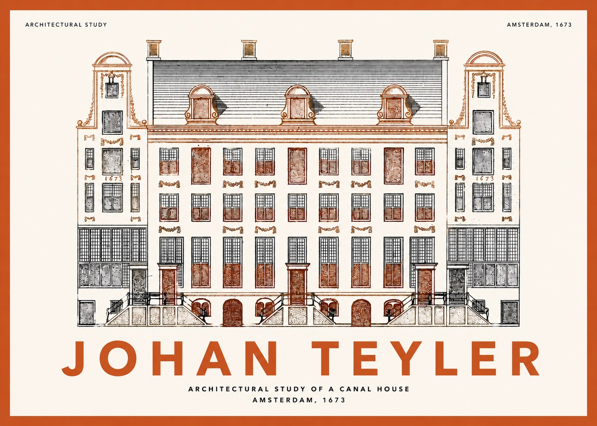 Johan Teyler Architectural Study VIII No2 - Plakát