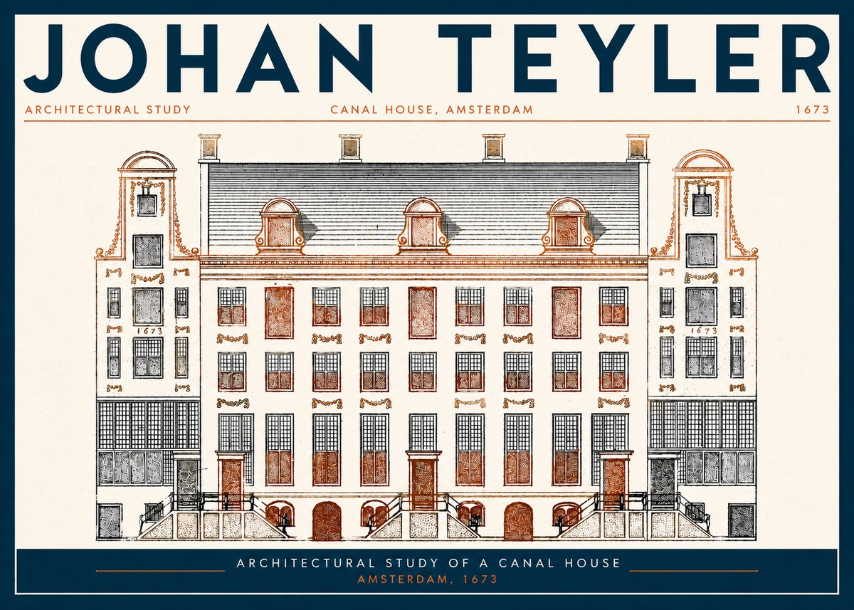 Johan Teyler Architectural Study VIII No3 - Plakát