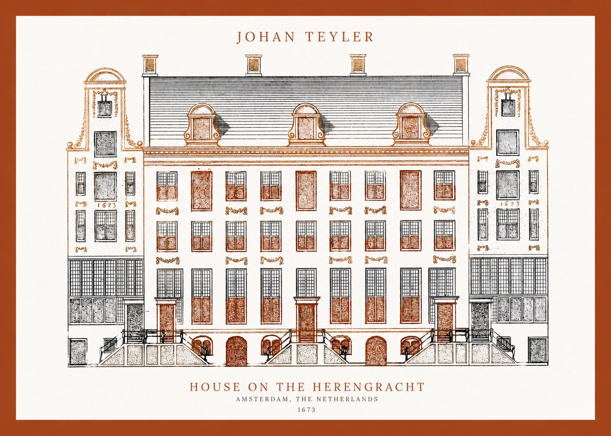 Johan Teyler Architectural Study VIII No4 - Plakát